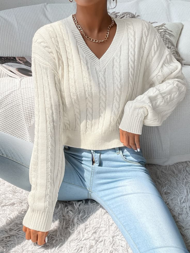 Textured Knit Sweater